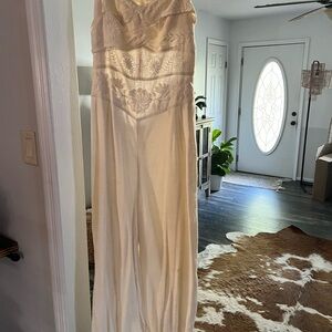 Free People Embroidered Jumpsuit